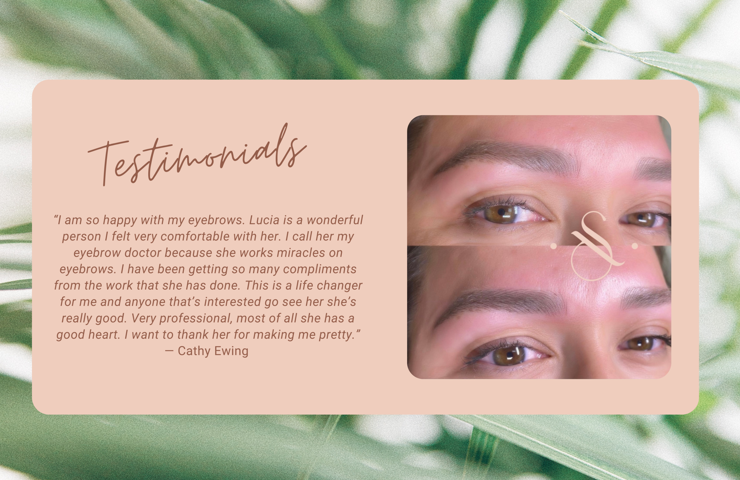 Client testimonial