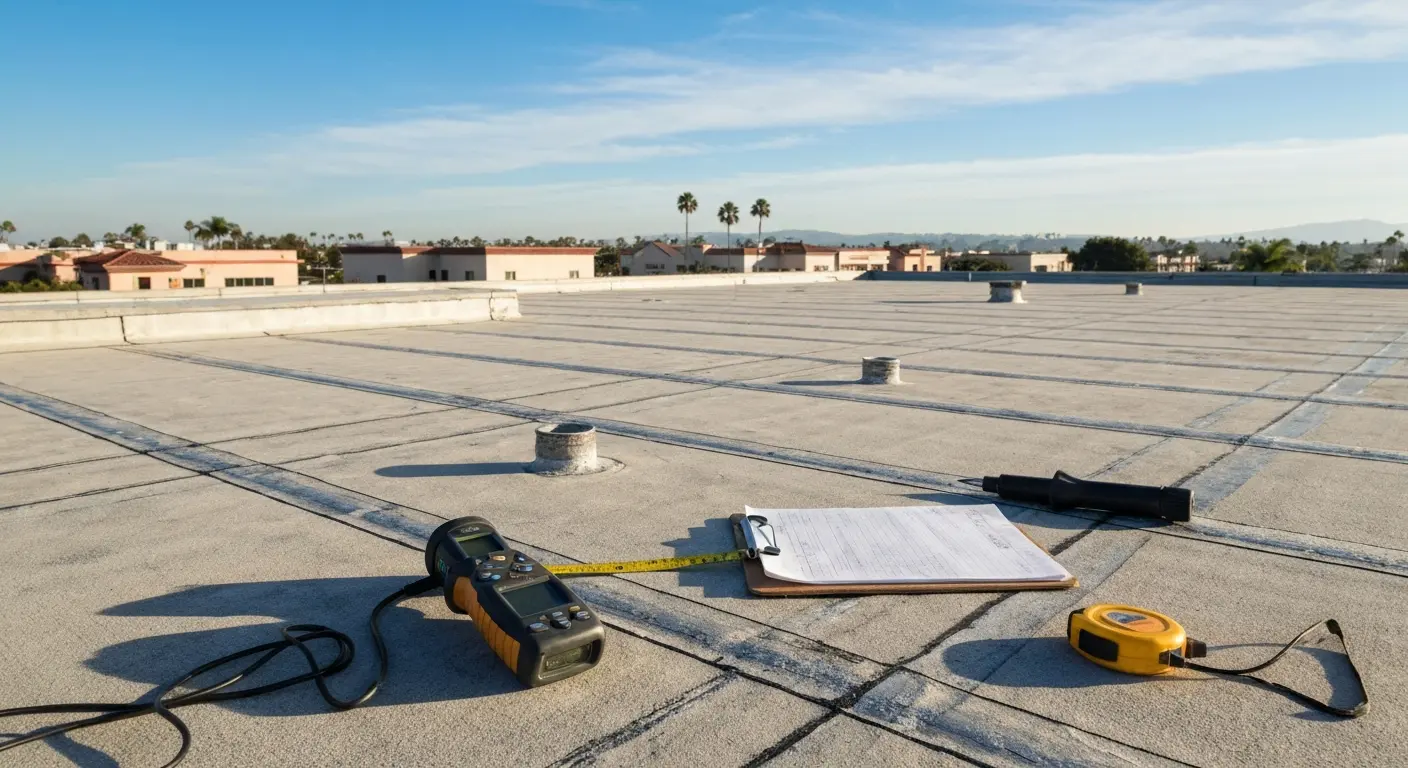 Commercial roof maintenance in Orange County