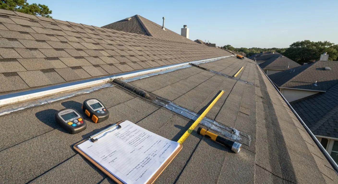 Roof maintenance inspection