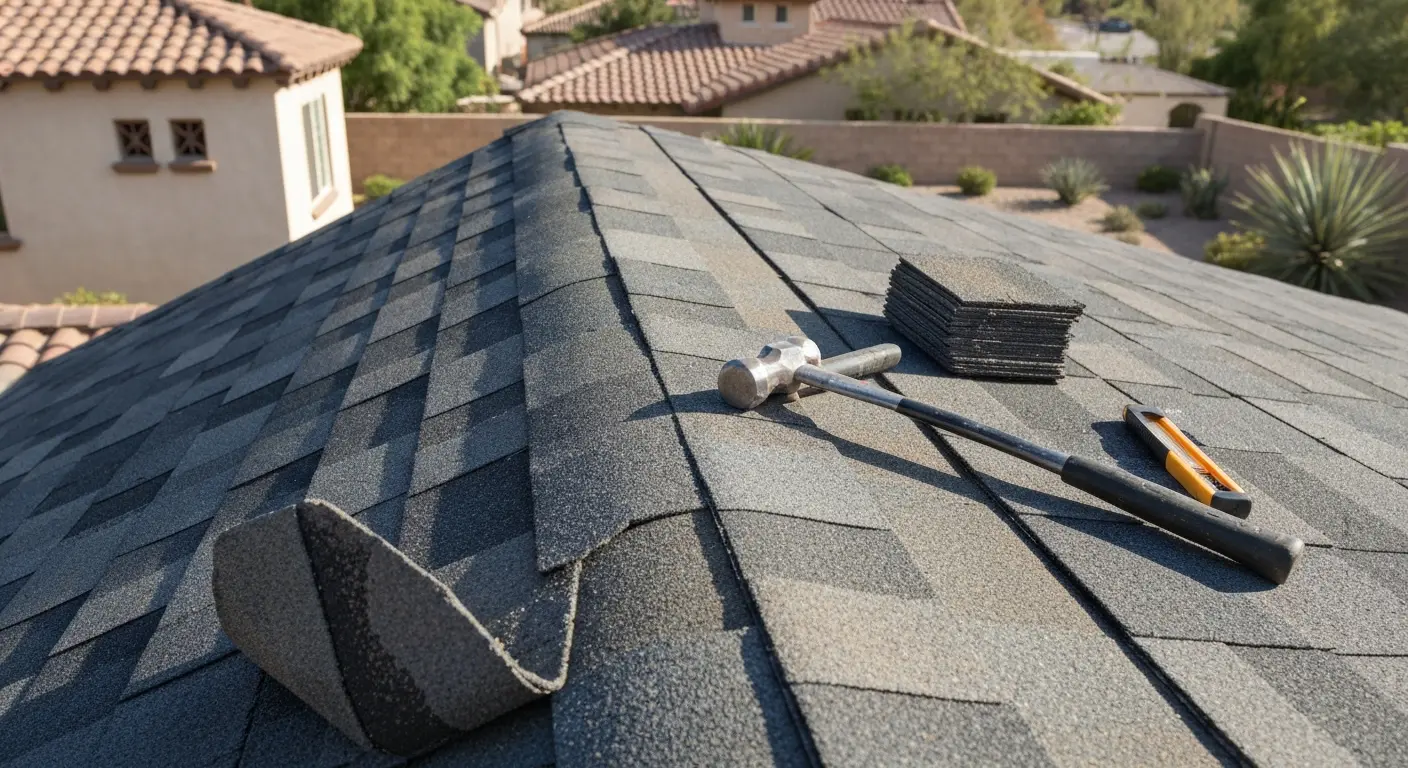 Shingle repair project