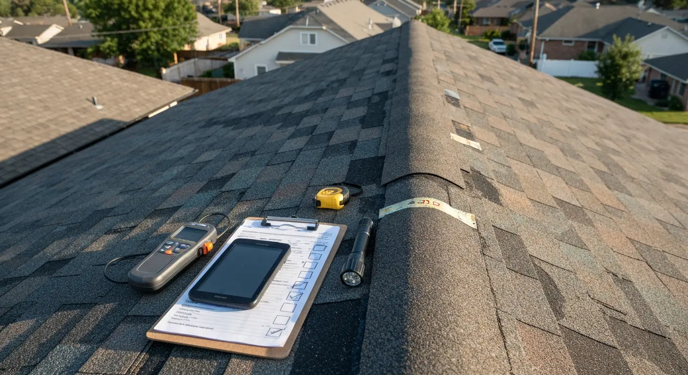 Professional roof inspection