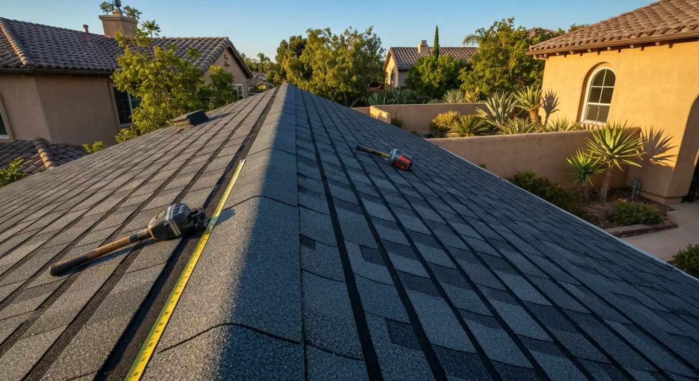 Residential roof repair in Mission Viejo