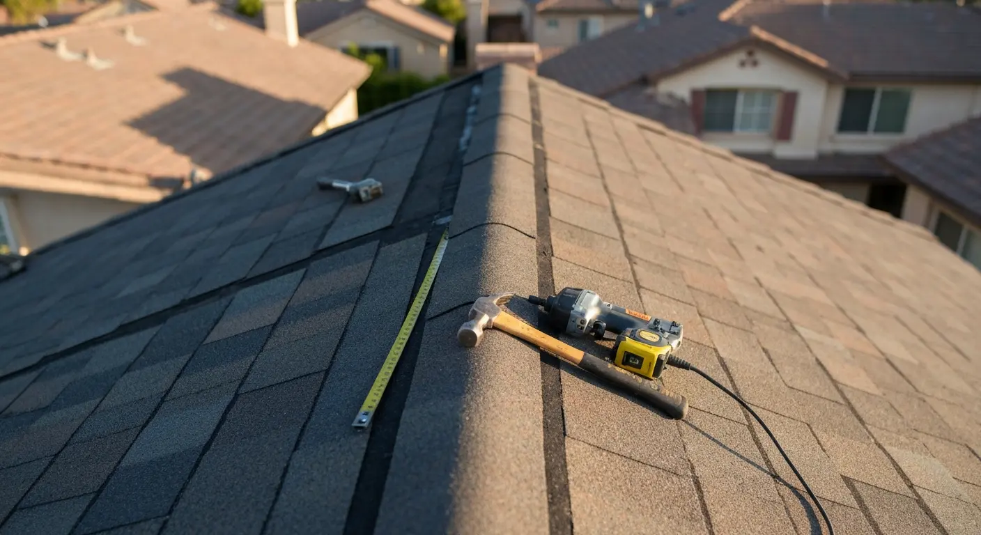 Residential roof repair in Tustin