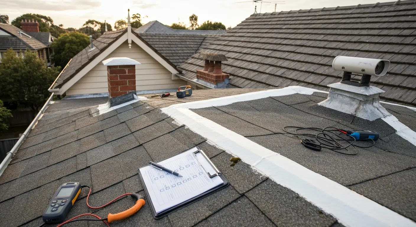 Roof maintenance inspection