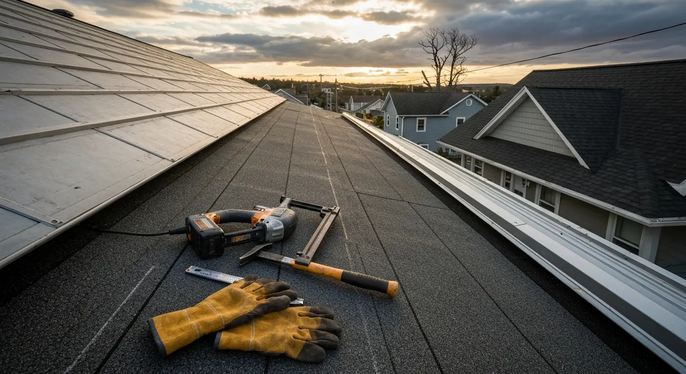 Storm damage roof restoration