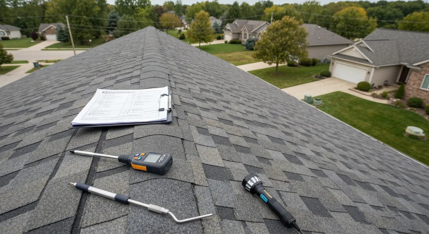 Professional roof inspection