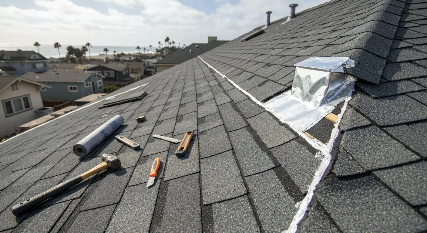 Residential roof repair