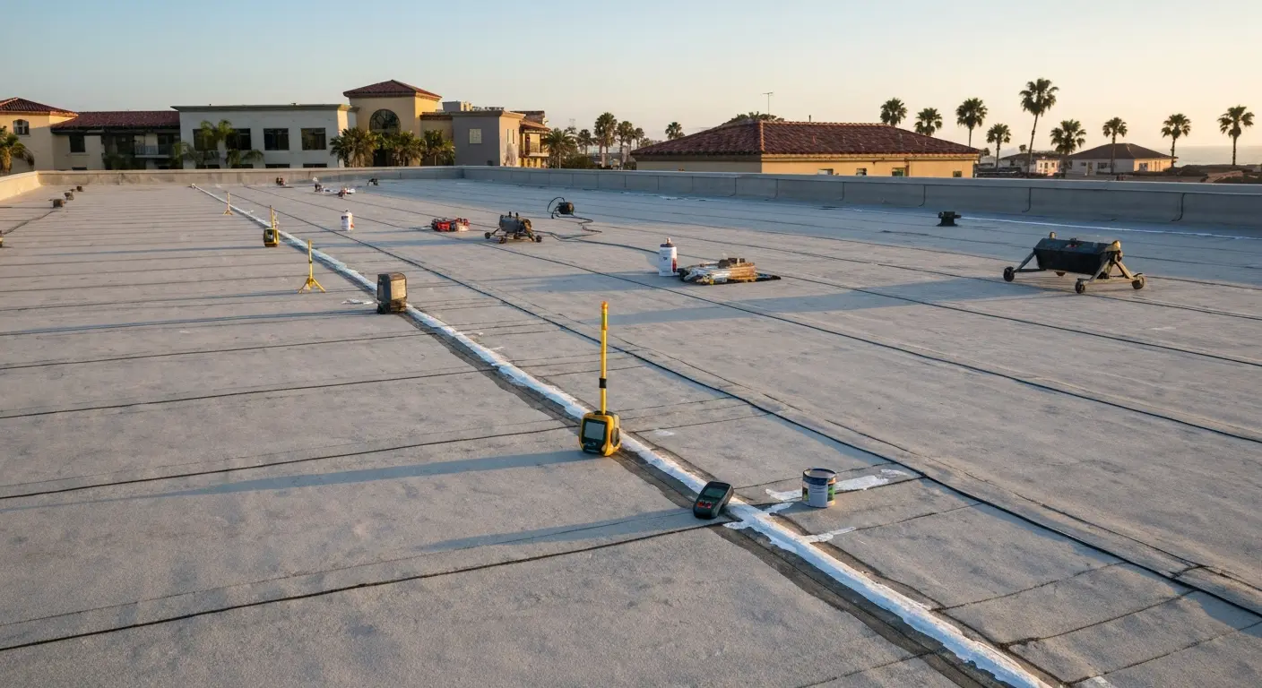 Commercial roof maintenance in Dana Point