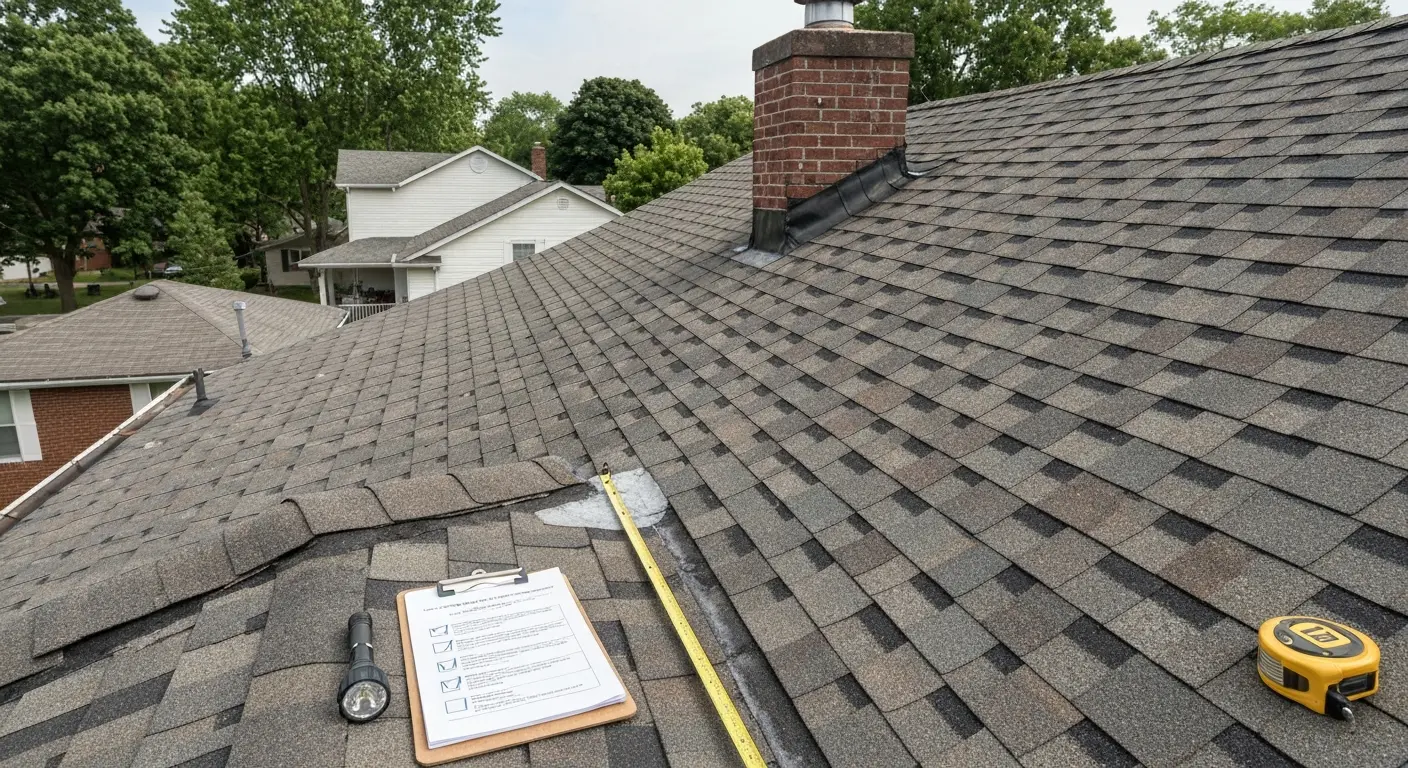 Roof inspection for property transaction