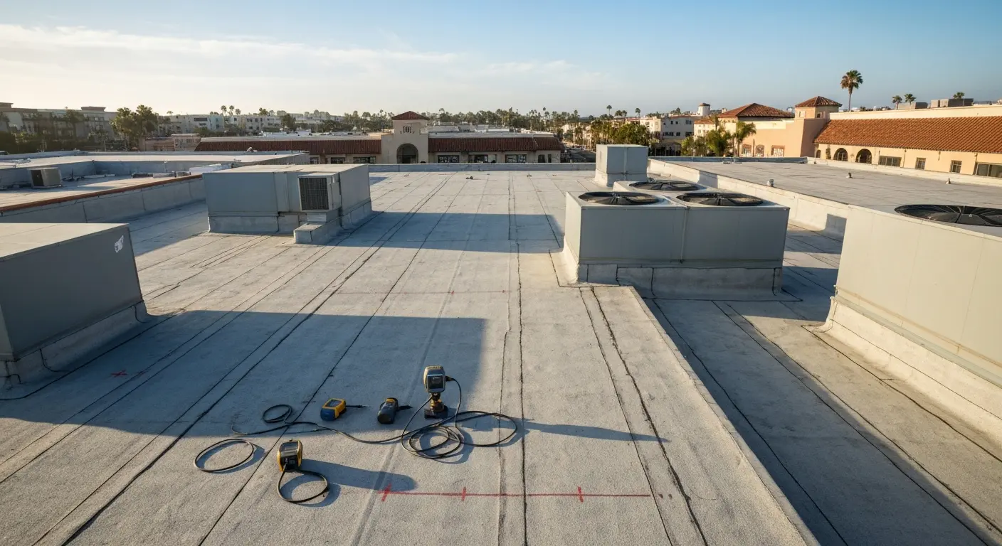 Commercial roof inspection