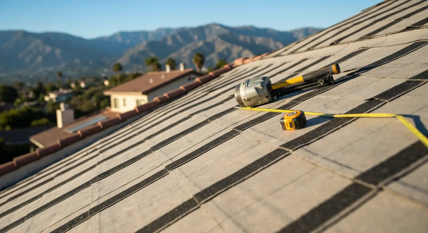 Residential roof repair in Etiwanda