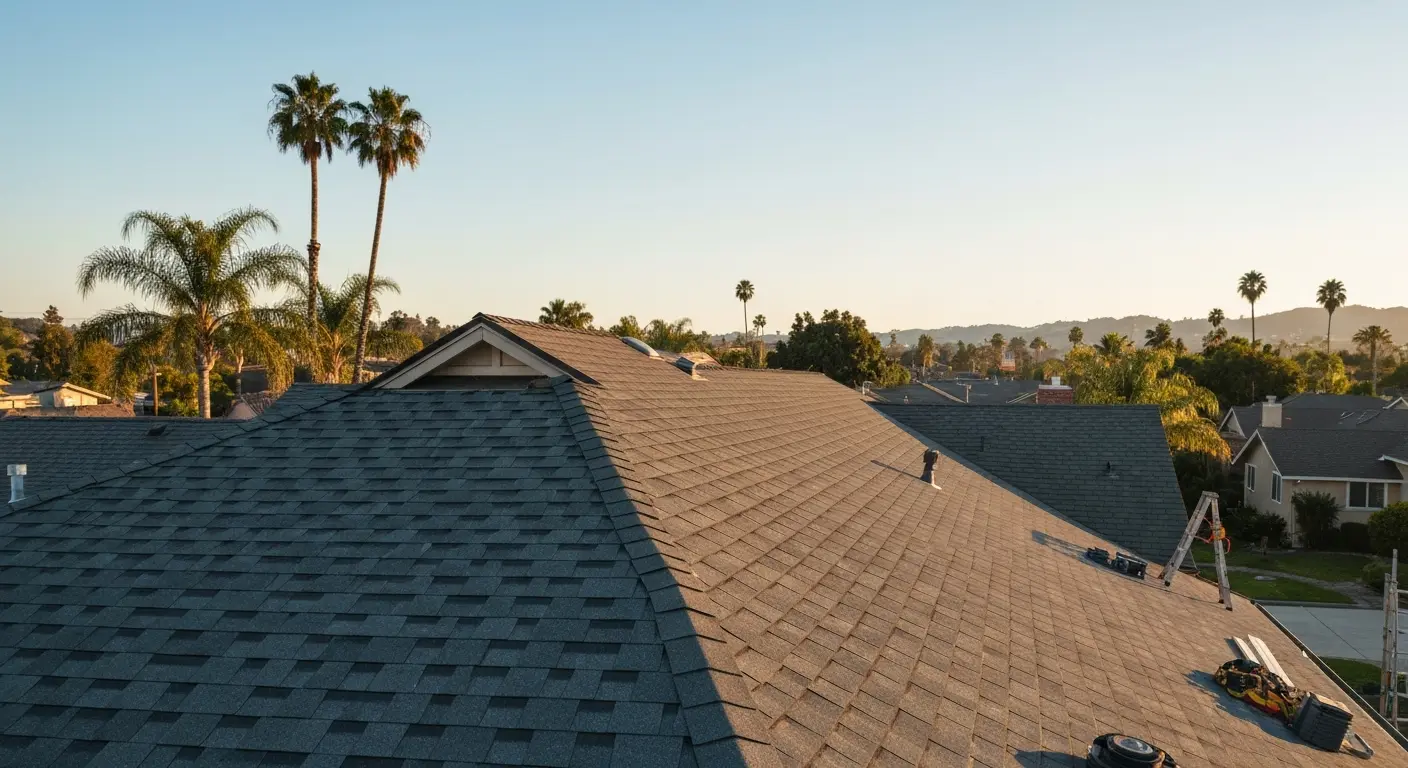 New roof installation Fullerton