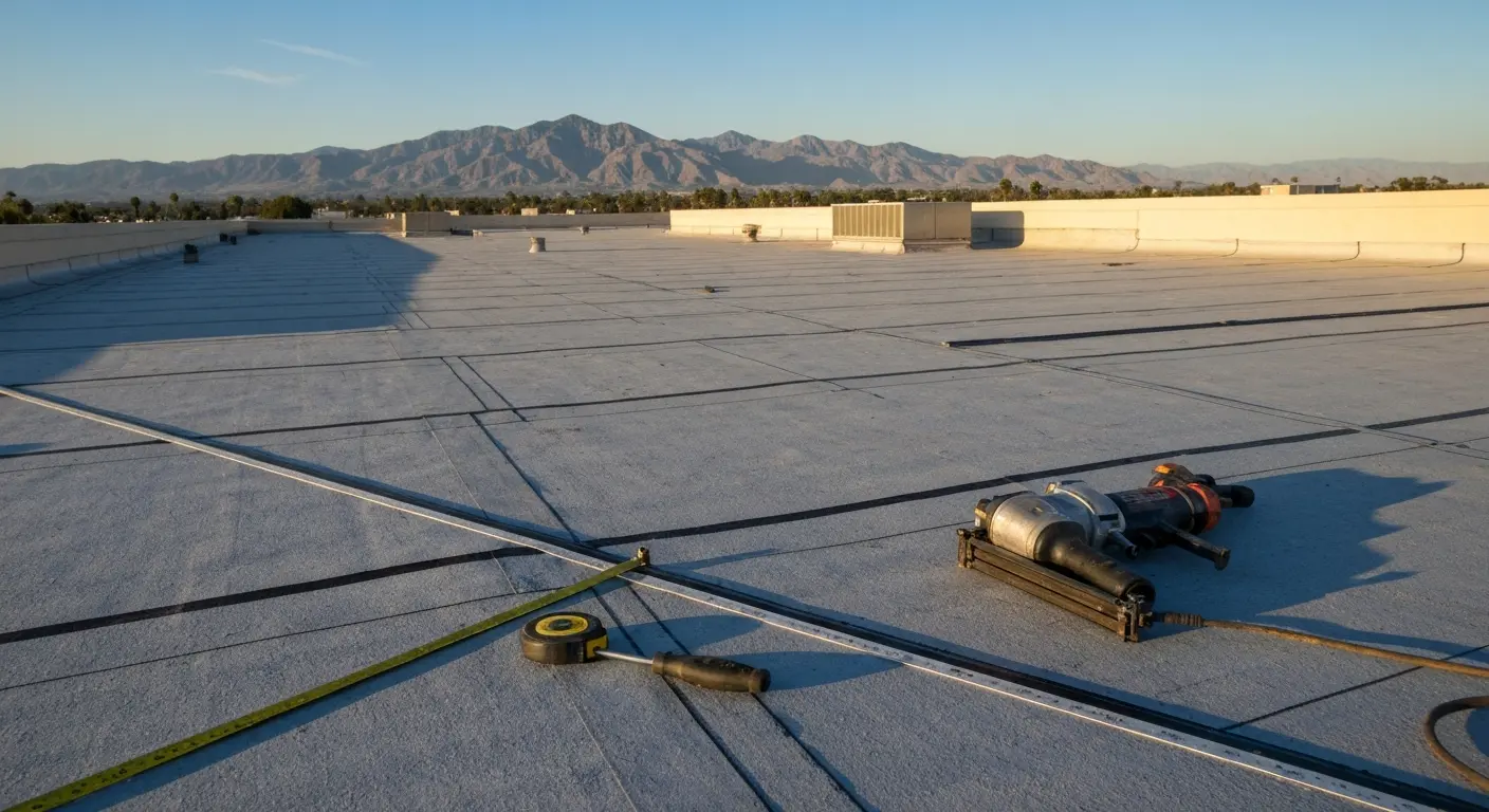 Large-scale commercial roof project