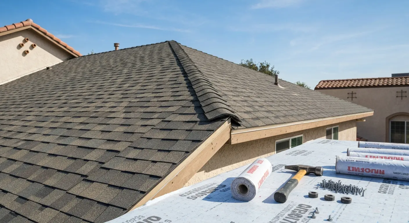 New roof installation on Tustin home