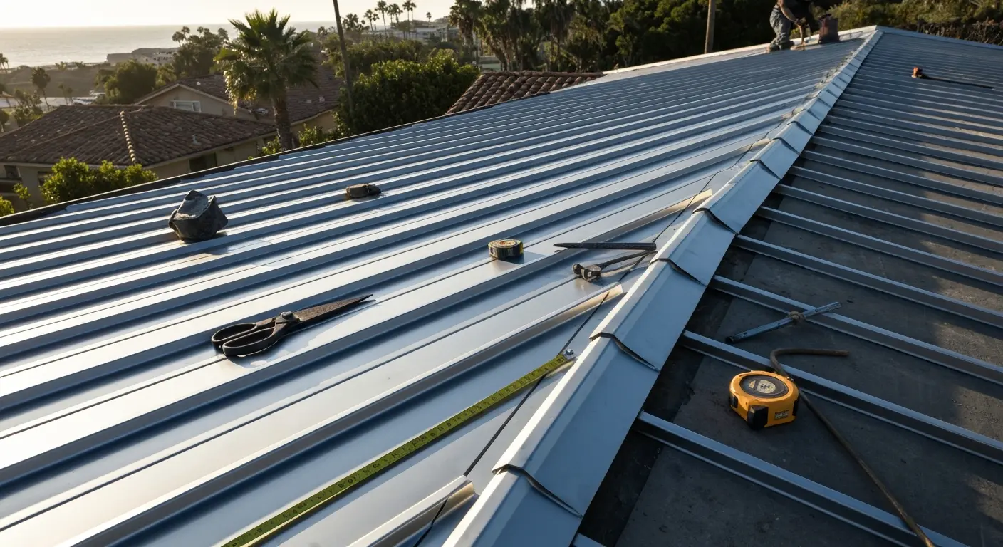 Metal roof installation Dana Point