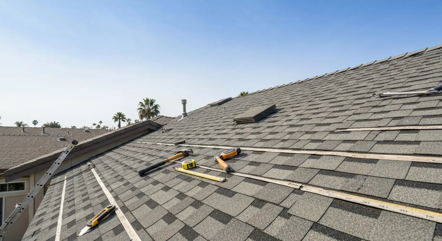 New roof installation covering Huntington Beach home