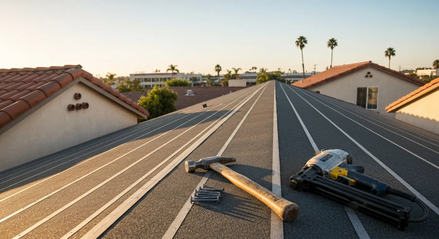 Roof repair in Fullerton