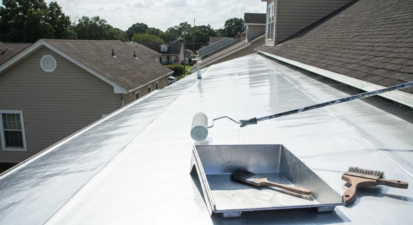 Roof coating restoration