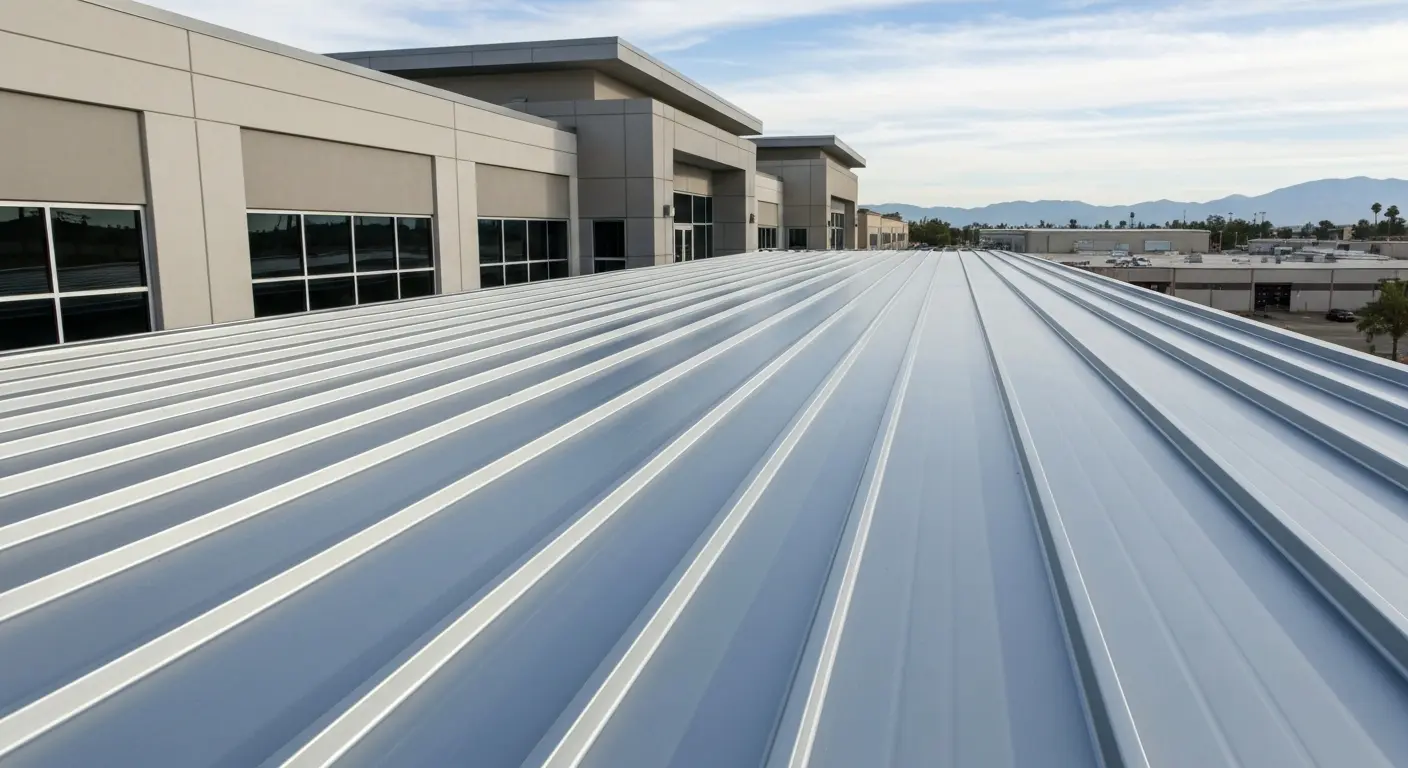 Metal roof standing seam