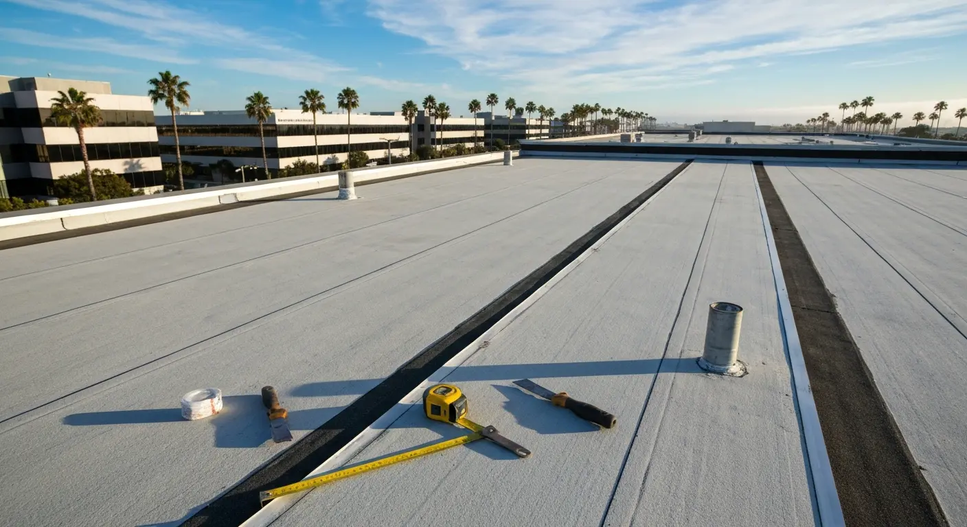 Commercial roofing services for office and retail buildings