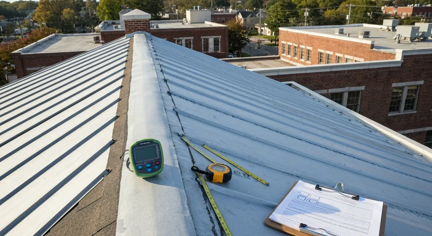 Commercial roof inspection