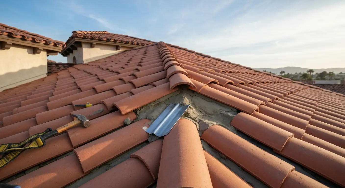 Residential roof repair in San Clemente