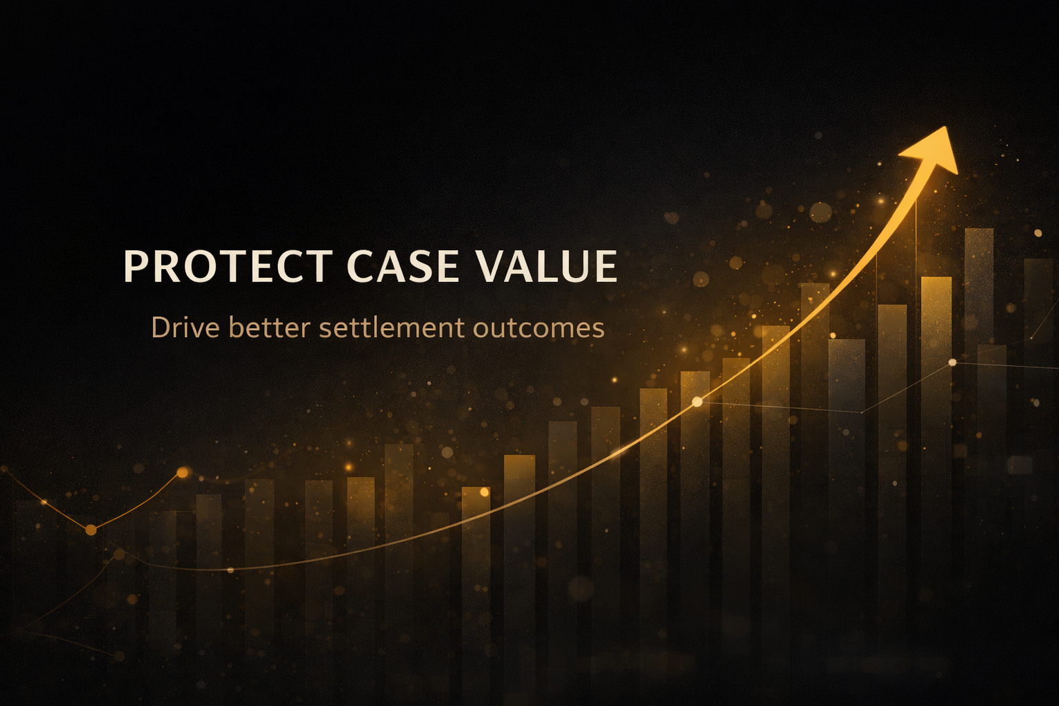 EzCase supporting visual representing outcome visibility and better settlement results