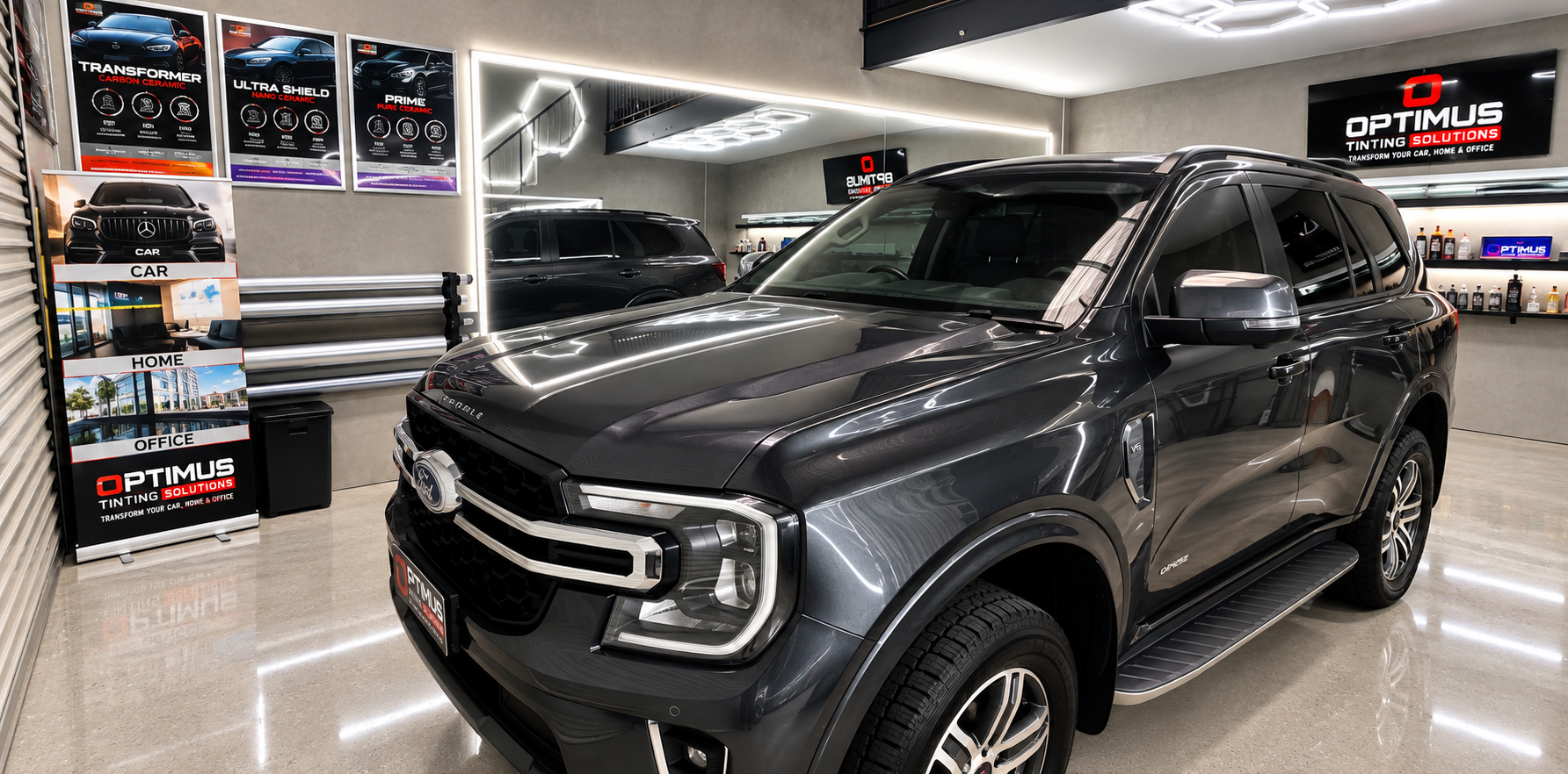 Ford Everest tinting project