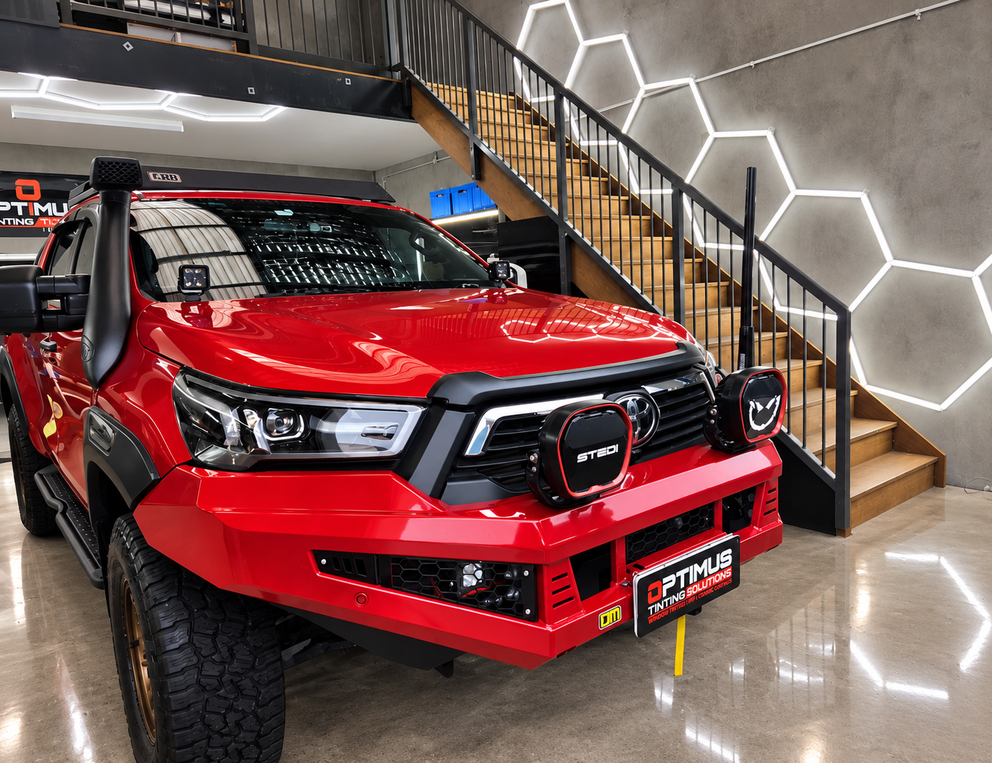 Red ute tinting project