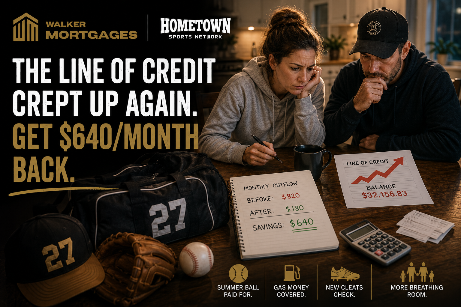 Composite move-up family loading baseball gear into a bigger family home Composite move-up family loading baseball gear into a bigger family home
