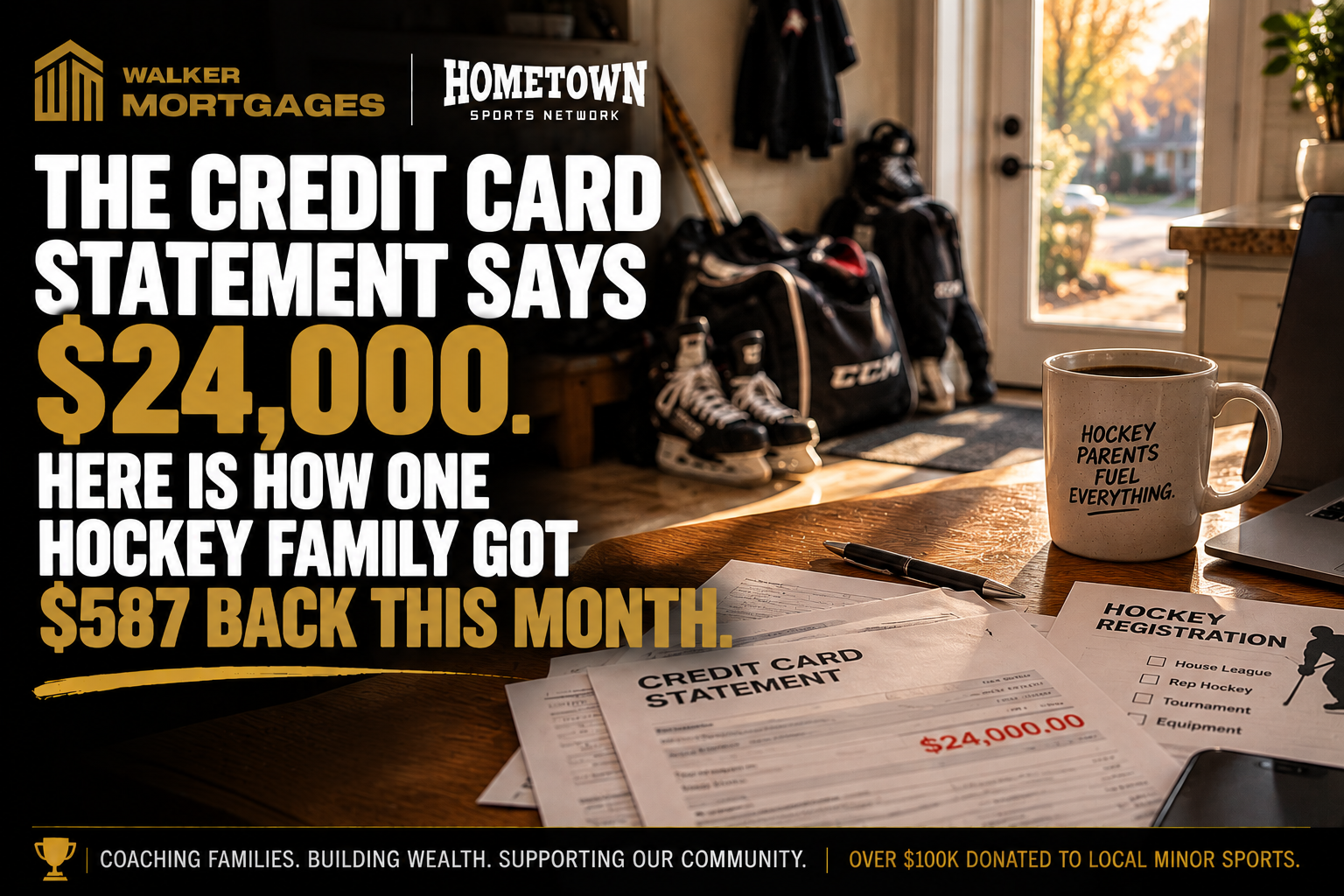 Composite move-up family loading baseball gear into a bigger family home Composite move-up family loading baseball gear into a bigger family home