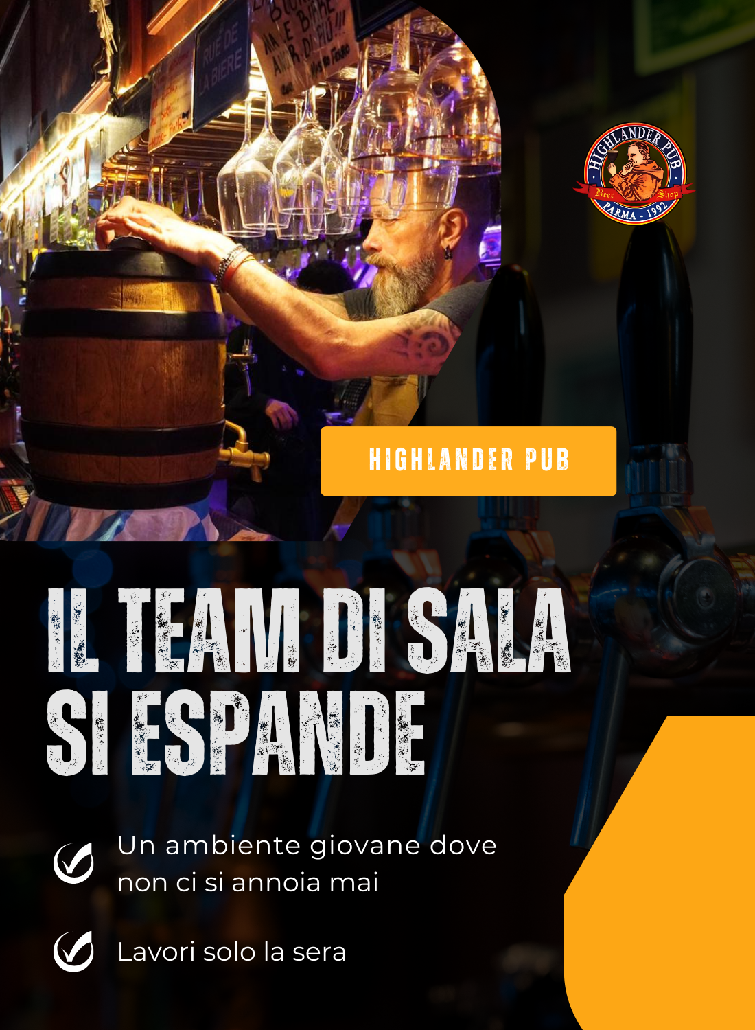 Il team di sala di Highlander Pub si espande