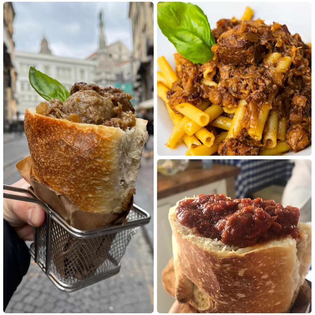 Piatti tradizionali — zito, cuzzetiello, polpette e pane