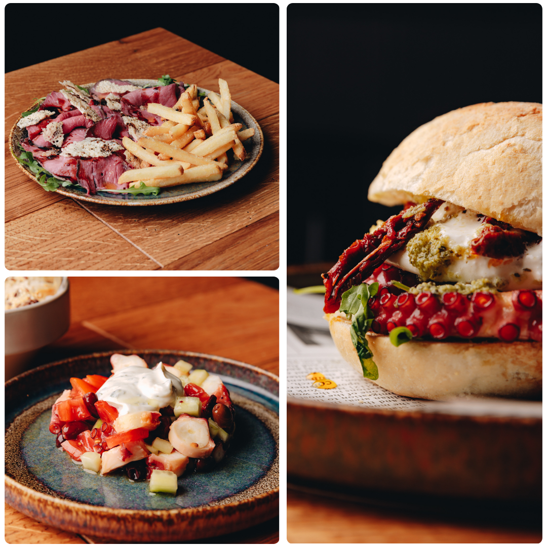 Piatti di carne, burger e specialità di Sottosopra