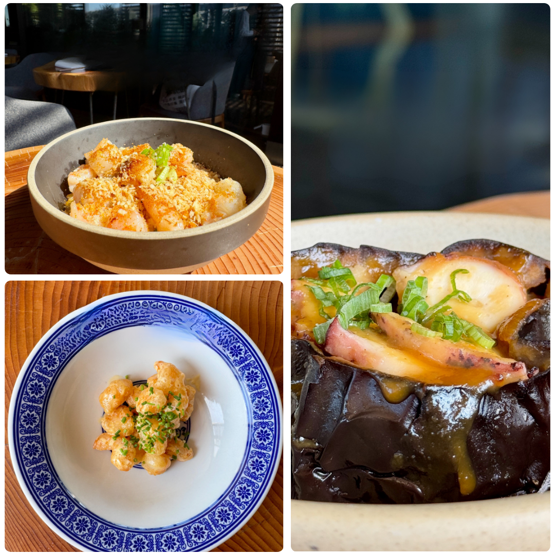 Selezione di piatti del Menù del Mese MU Fish