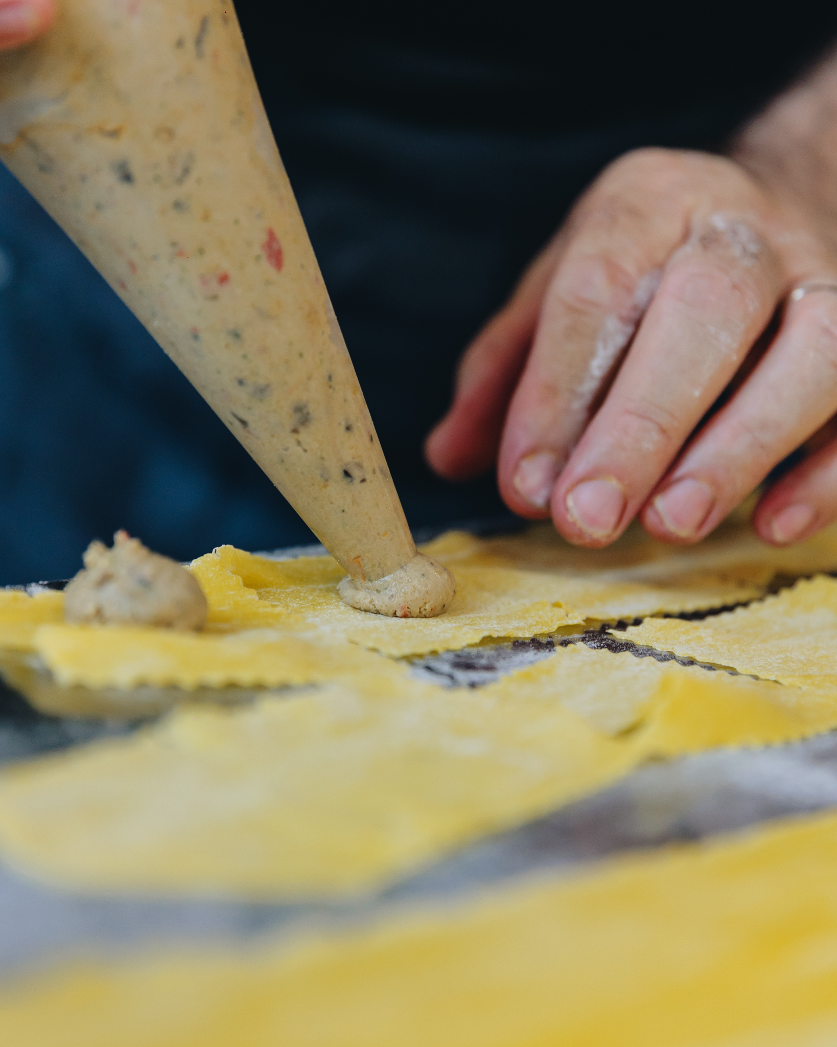 Preparazione artigianale della pasta fresca