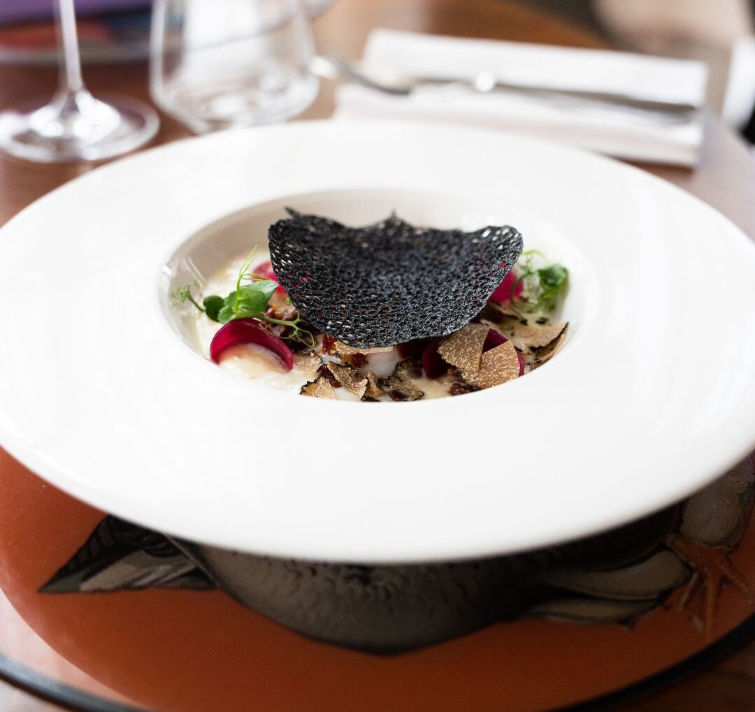 Piatto del Glicine con tartufo nero