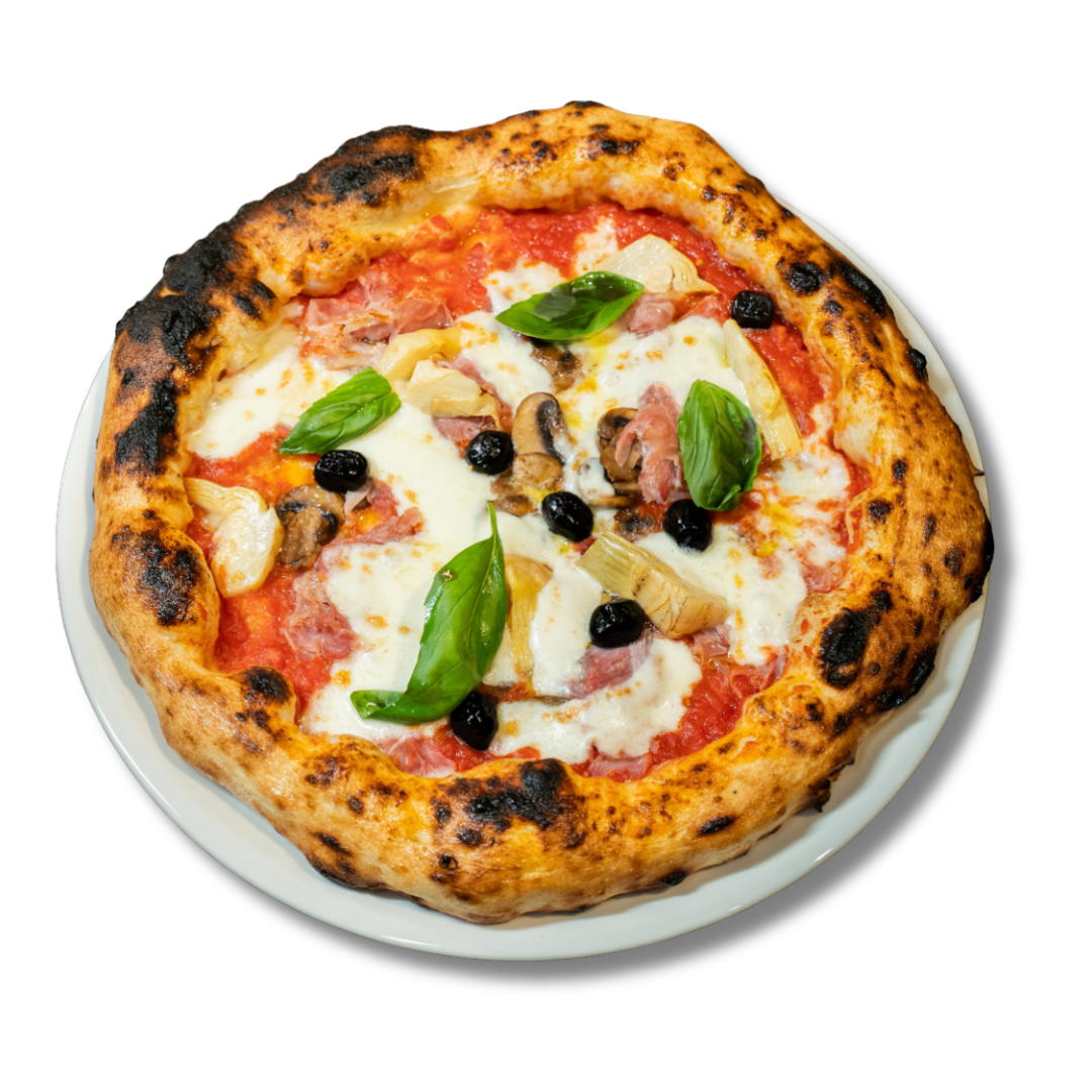 Una pizza DROP Signature dalla carta