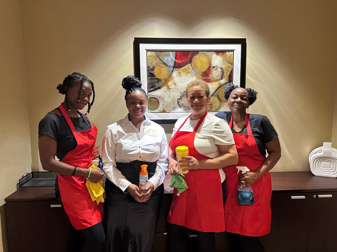Mack Maids team members in uniform