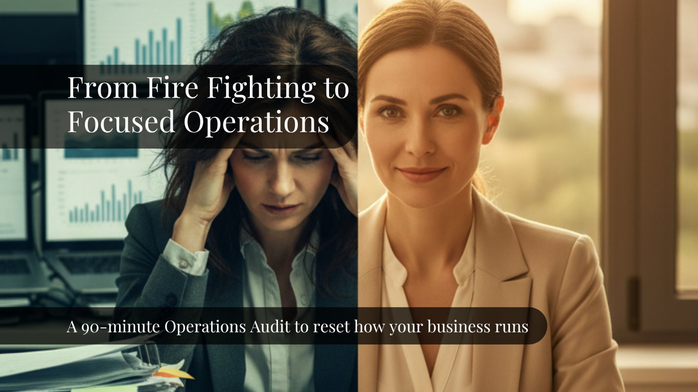 From firefighting to focused operations From firefighting to focused operations