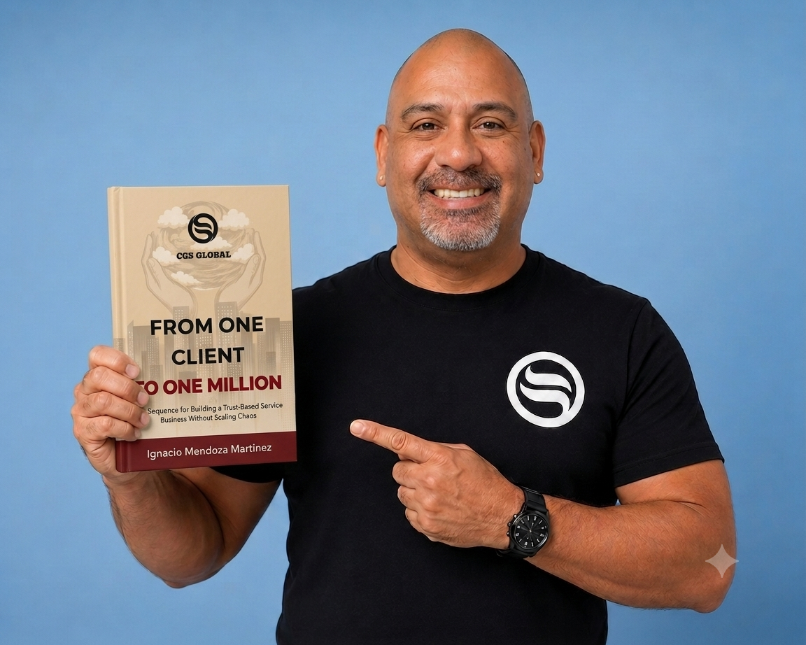 Ignacio Mendoza Martinez holding From One Client to One Million