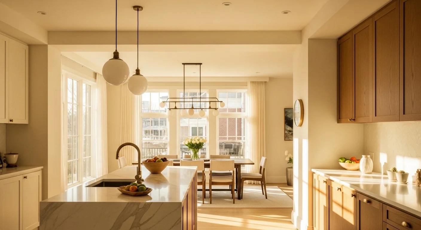 Pristine modern kitchen with clean architectural lines