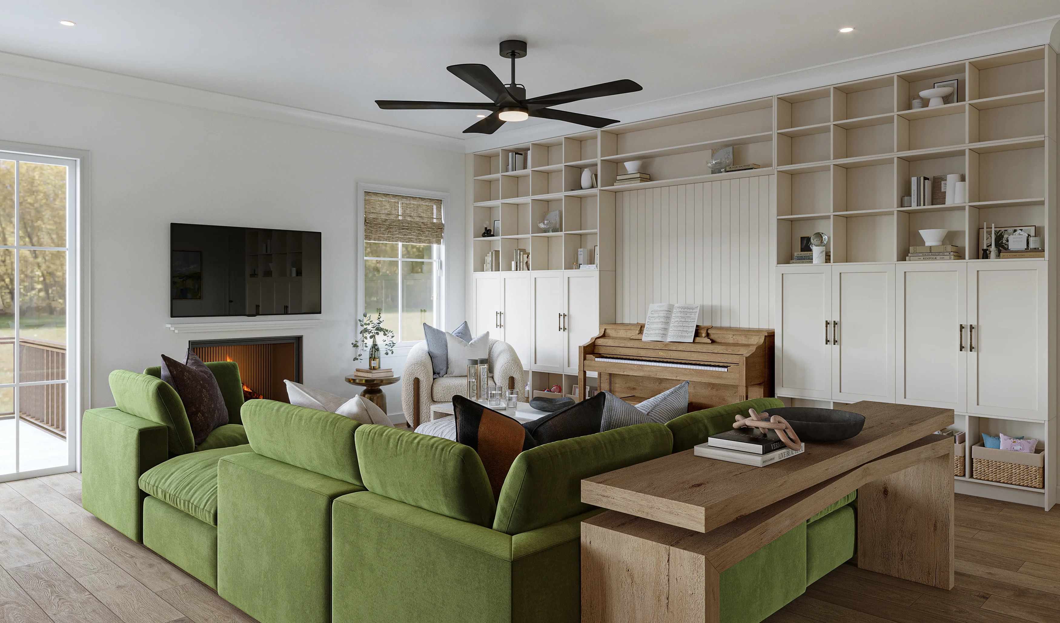 Vibrant Family Haven — Living Area