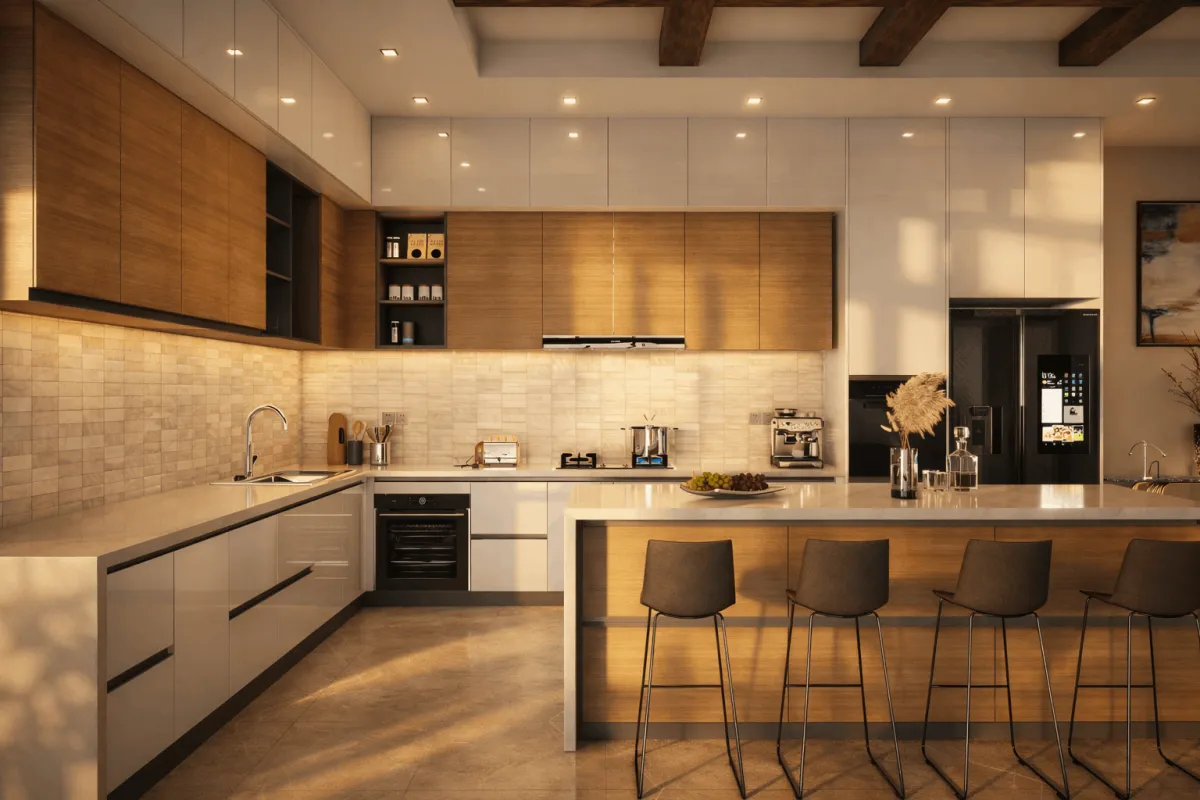 Full kitchen view