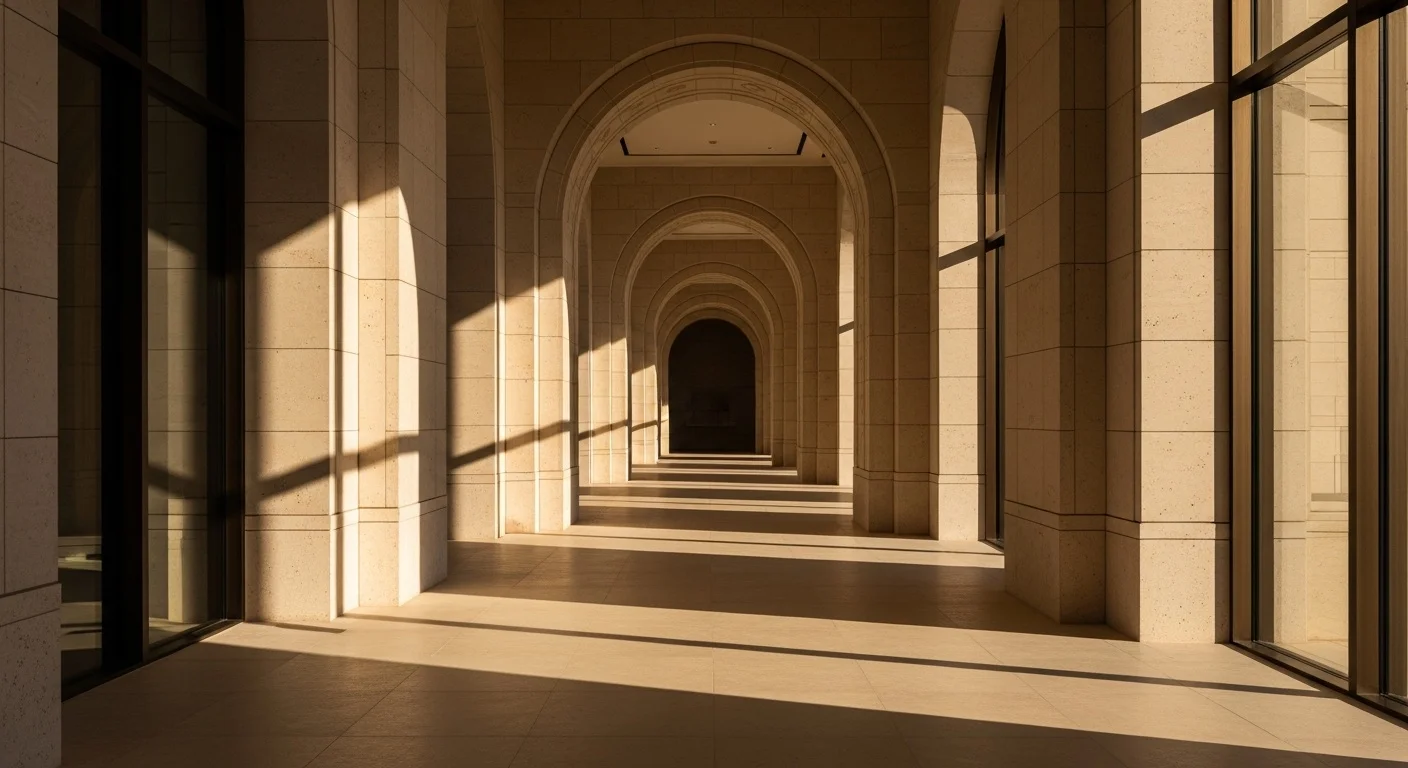 Grand architectural corridor