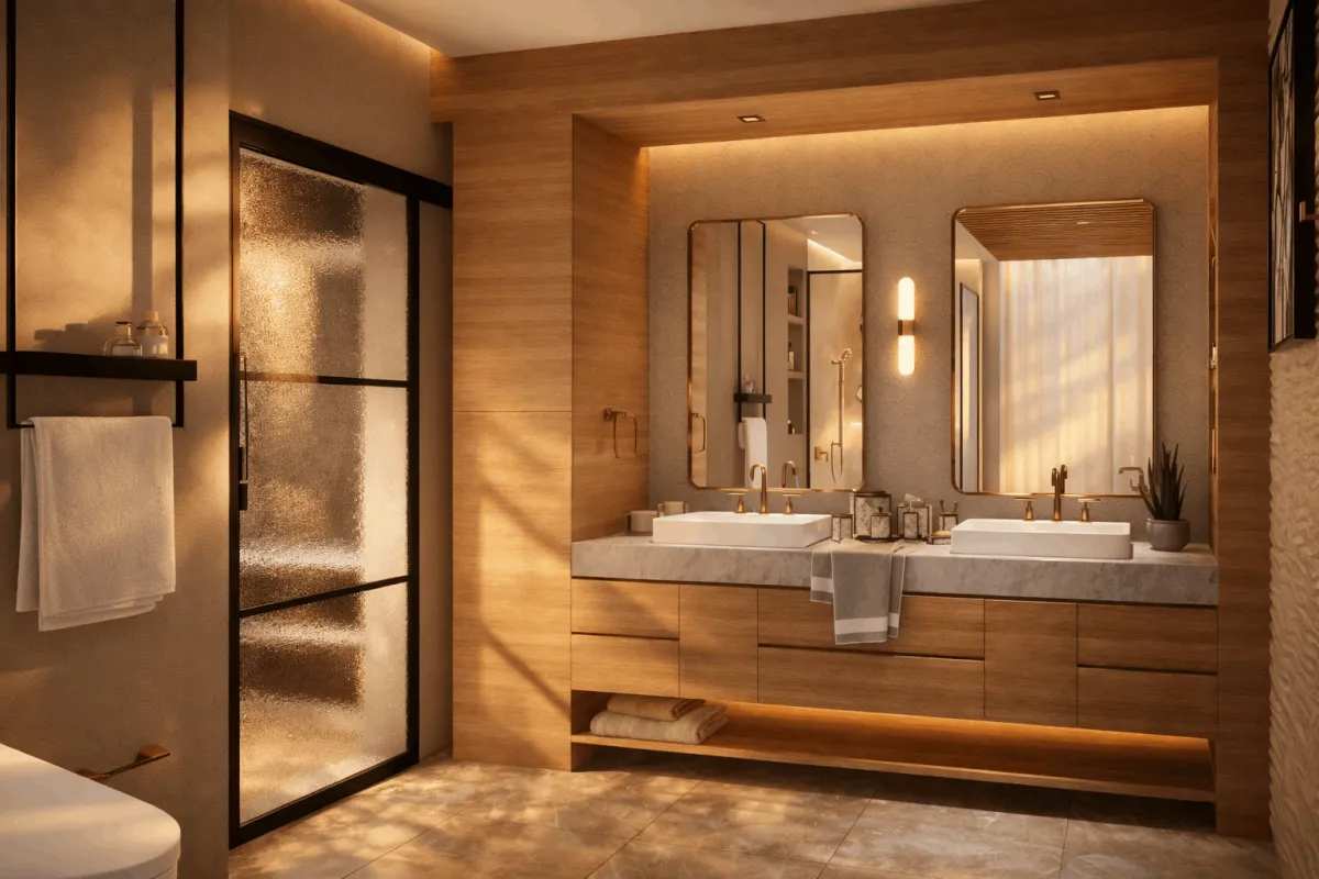 Double vanity bathroom