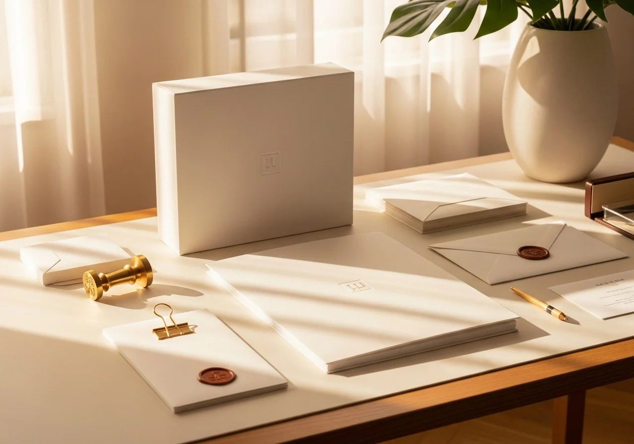Premium branded delivery materials with wax seal