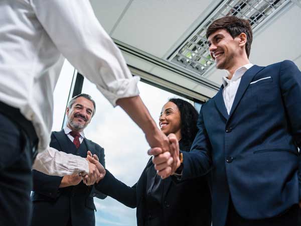 Business handshake