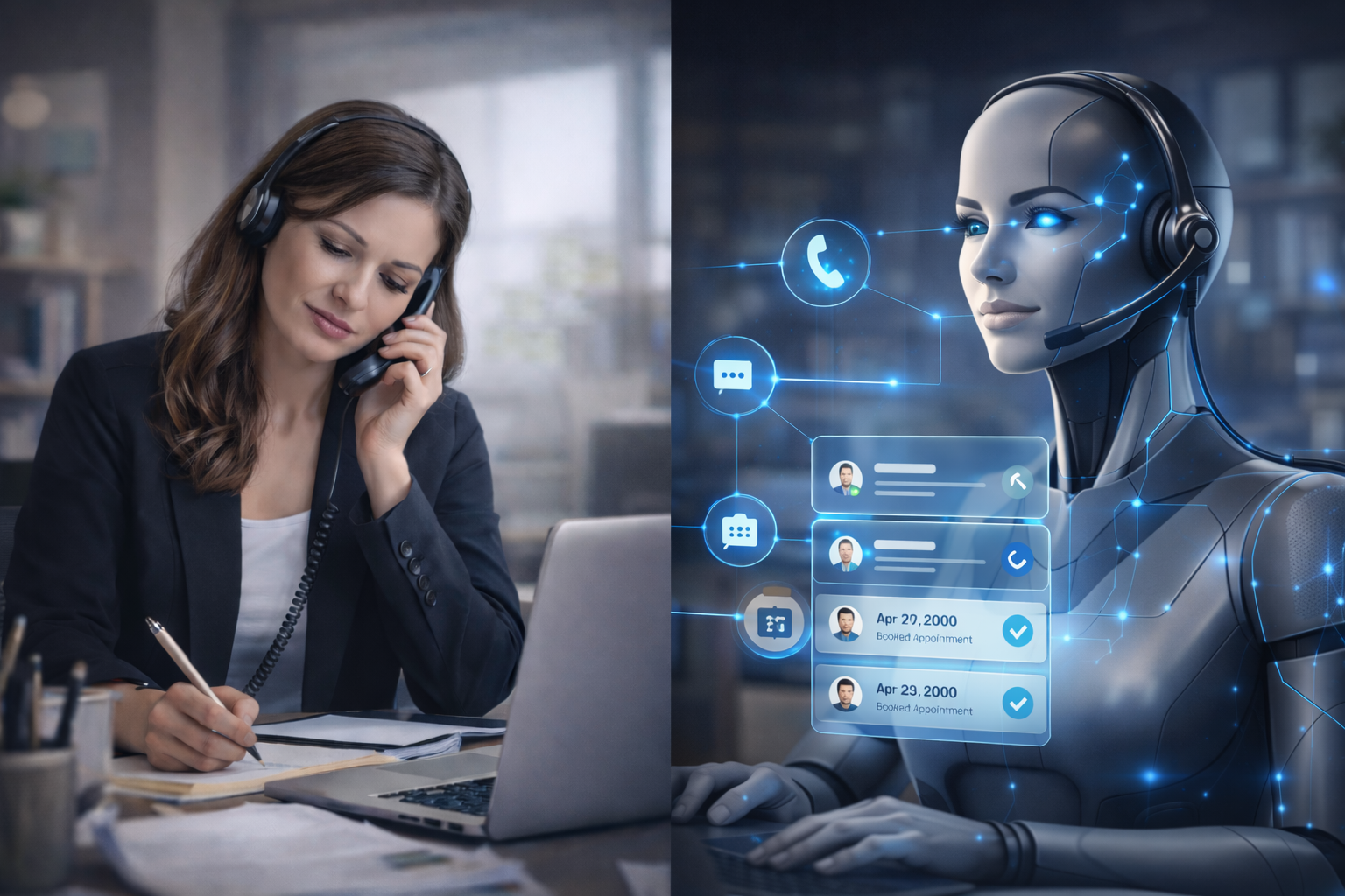 AI vs Human Receptionist
