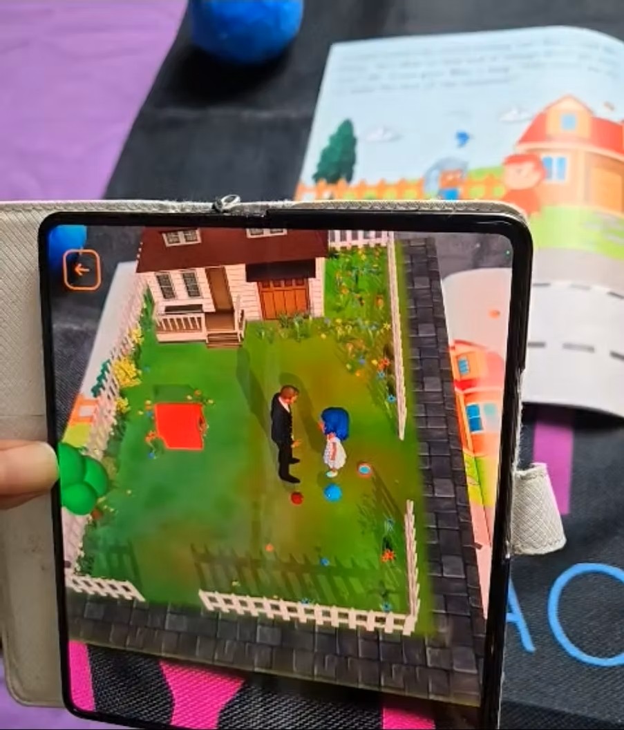 Augmented reality experience showcasing future storytelling technology